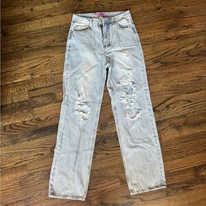 Edikted Light Blue Denim Jeans
